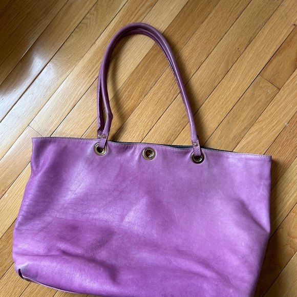 Large fuschia tote bag - Picture 1 of 7